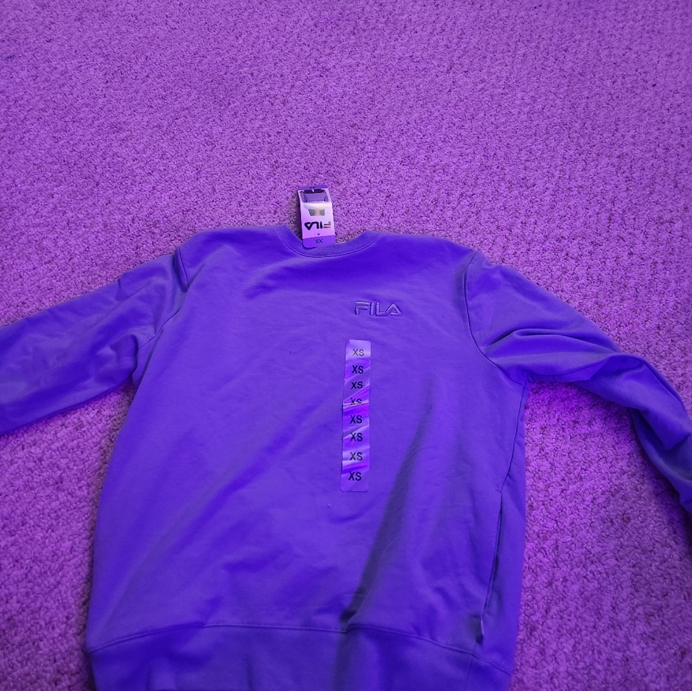 soft purple crewneck